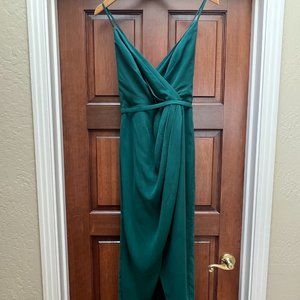 David's Bridal Juniper (green) Bridesmaids Dress